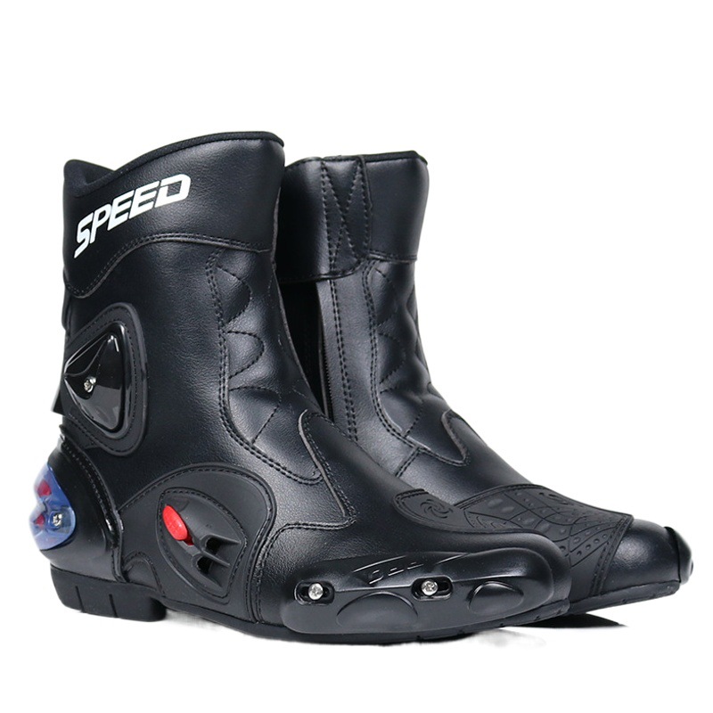 Zapatos de ciclismo de motocicleta Botas de ciclismo de longitud media para hombre, zapatos de carreras casuales, botas todoterreno, zapatos de motocicleta, cuatro estaciones