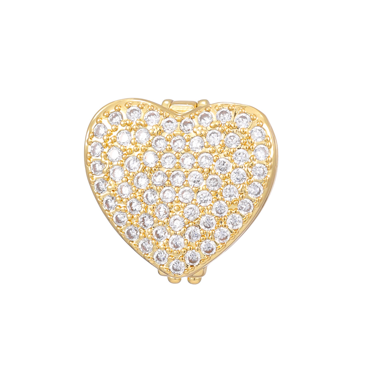 5g Weight Jewelry Accessories Jewelry Making Type Jewelry Accessories Classification 1 Piece Quantity Copper Material Heart Shape Pattern All Seasons Season Polished Finish Plating Design Simple Style, Shiny Style 1 Piece Copper Heart Shape Polished Jewelry Accessories Jewelry Accessories 6