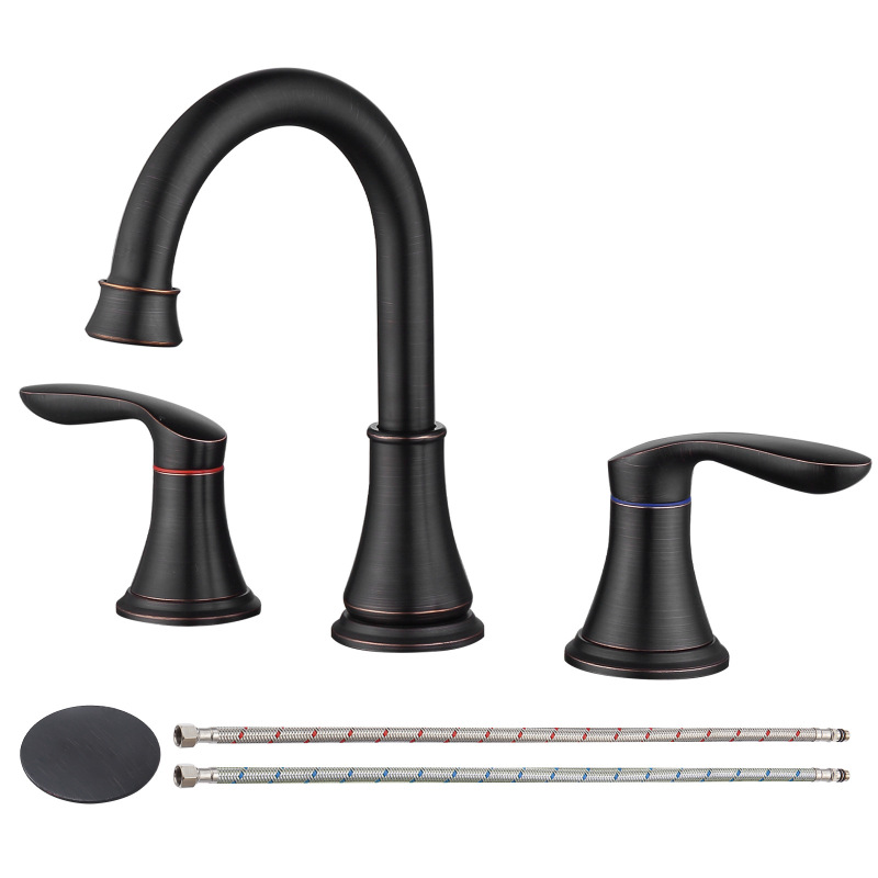 Cross-Border Foreign Trade American-Style Split-Type Basin Faucet Bathroom Vanity Sink Double-Handle Hot and Cold Water Faucet
