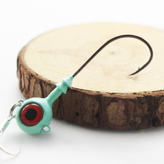 Factory wholesale glow-in-the-dark lead head hooks with large eyes and long handles, featuring blood troughs and reflective lures, suitable for northern pike and yellow catfish.