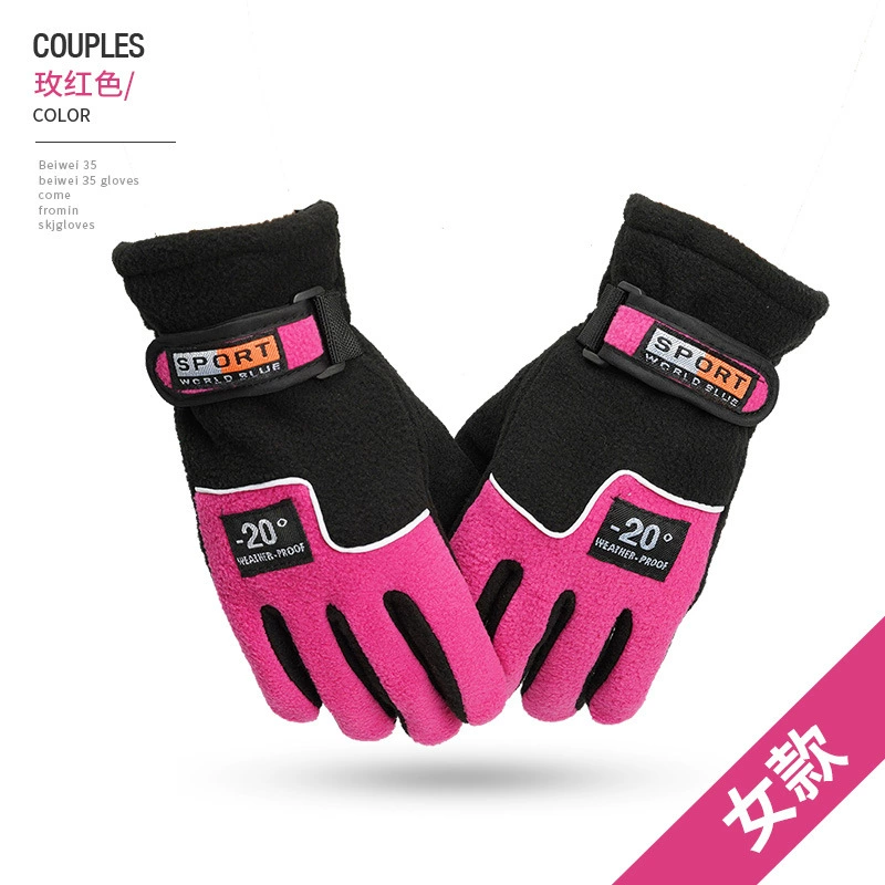 Осенне-Зимние флисовые теплые перчатки с полными пальцами для верховой езды на мотоцикле, электрический велосипед, ветрозащитные перчатки с защитой от замерзания