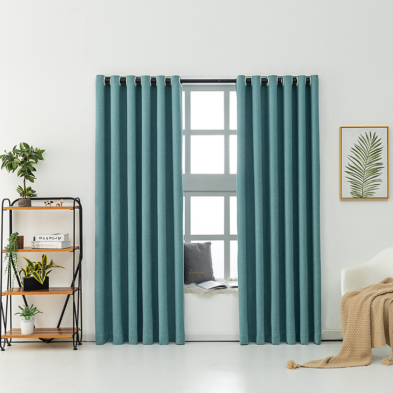 curtain cloth Manufactor wholesale Cross border Specifically for Simplicity Cotton and hemp engineering home decoration Curtains wholesale finished product