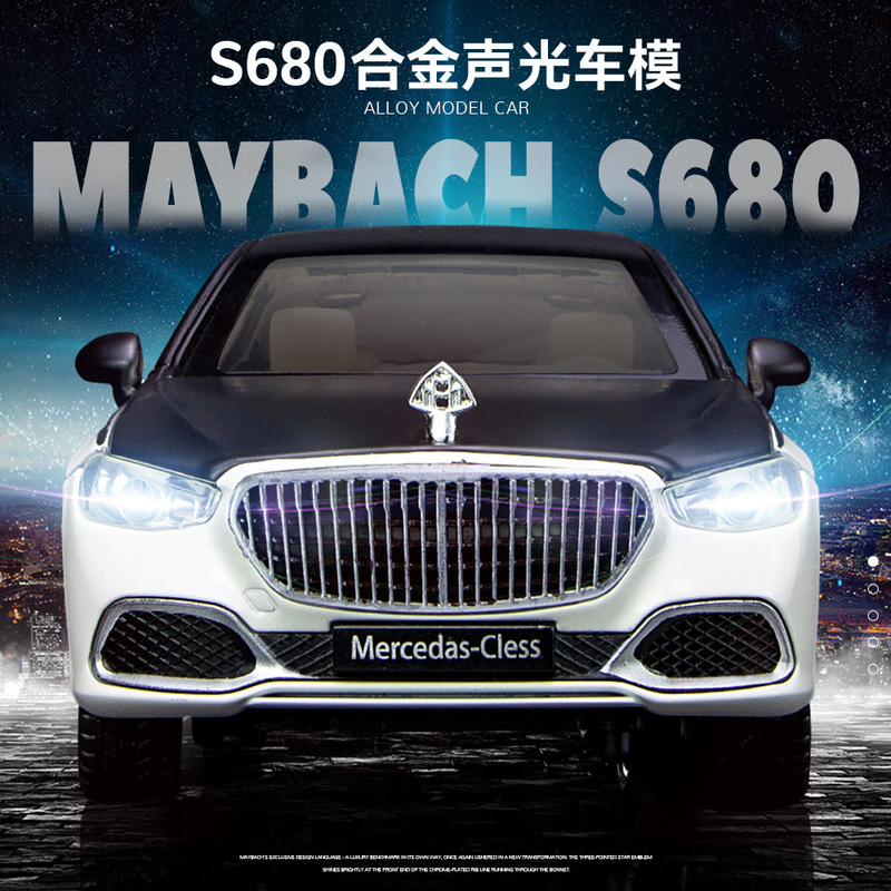 1:24 Big Ben Maybach S680 Alloy Car Model Toy Gift Wholesale Dropshipping Foreign Trade Cross-Border Hot Selling