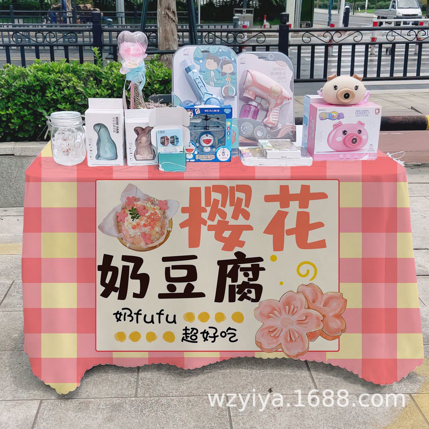 Mantel de tofu con leche de cerezo