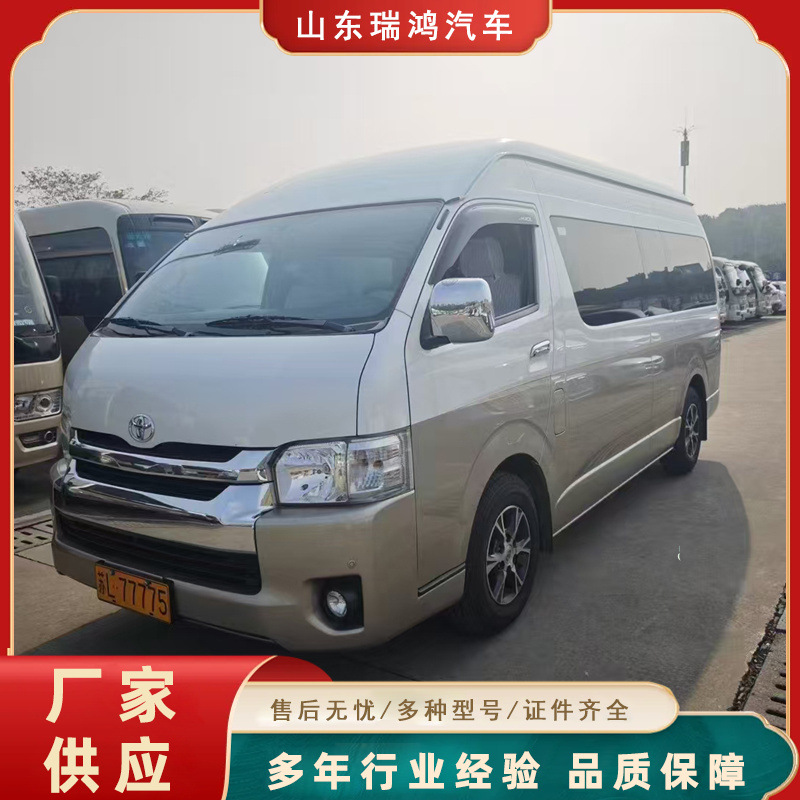 丰田车14座客车出口车 电动调节功能 车身稳定更安全5档手动款