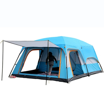Avtomobil dam çadırları — Cross-Border Camping Supplies Portable Tent Outdoor - blue-miniature-size-fits-2-4-people