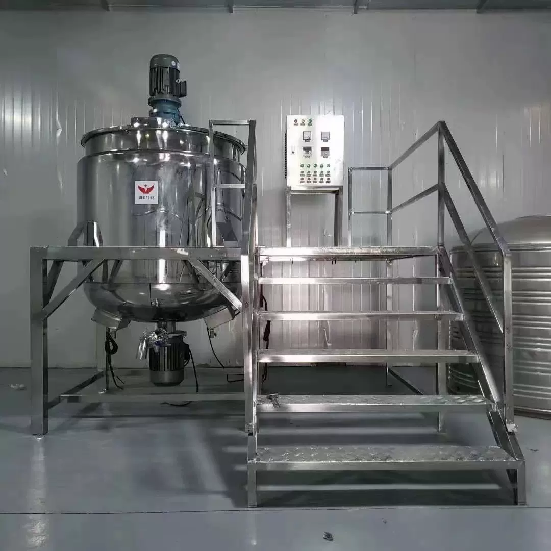 厂家直供电加热不锈钢反应釜，双层搅拌罐乳化机搅拌机机械密封