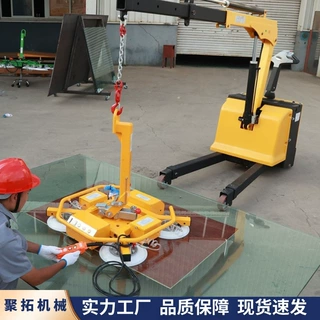 聚拓 电动玻璃吸吊吸盘 玻璃装卸吸吊机 90°内倾斜翻转