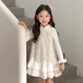 童连衣裙;儿童发饰;童套装