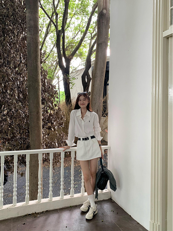 豆仁家 减龄长袖衬衫女2025春秋新款小衫慵懒风小众宽松休闲上衣|undefined