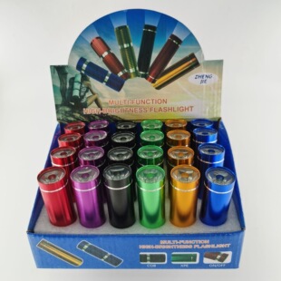 精美禮品小手電7號AAA電池透鏡便攜小手電迷你鋁合金學生小手電