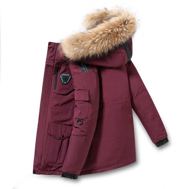 Herrenbekleidung Ausverkauf im gleichen Stil wie Laufjacken für Herren aus Seide und Baumwolle für Damen, mittellange Winterjacke, neues, lockeres Paar_voghion.com