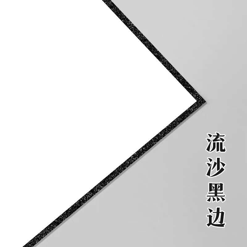 Quicksand black border / 5*5cm (double-sided blank)