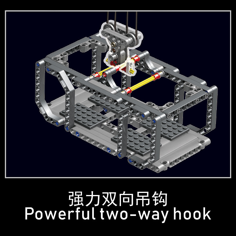 Modelo Yuxing Wang17004 serie de ingeniería modelo de grúa pequeña compatible con Lego bloques de construcción para niños juguetes de ensamblaje