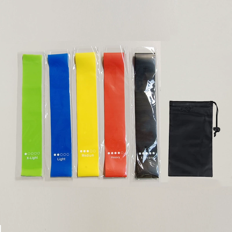 Amazon cross-border best-selling squat hip circle yoga elastic band home fitness resistance band regular five colors