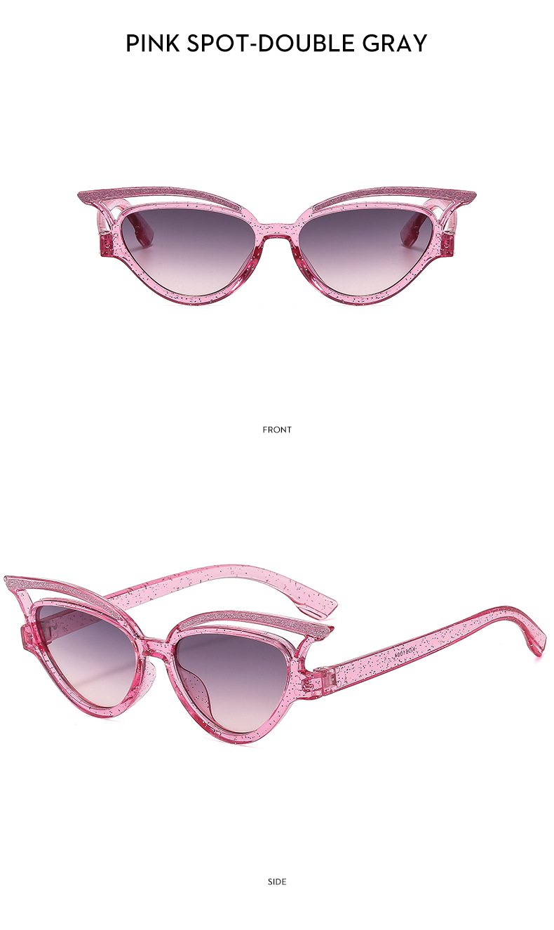 45g Weight Full Frame Glasses Structure Sunglasses Classification PC, UV400 Protection Lens Material Cat Eye Glasses Style Travel, Party Occasion Solid Color Pattern All Seasons Season Women's Gender Sweet, Classic Style Style Sweet Classic Style Solid Color PC UV400 Protection Cat Eye Full Frame Kids Sunglasses 11