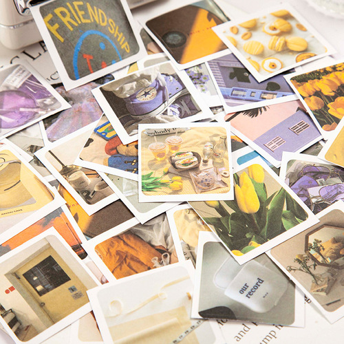 A wonderful day is waiting for you in the future series. 8 types of DIY three-panel ins style stickers for notebook decoration