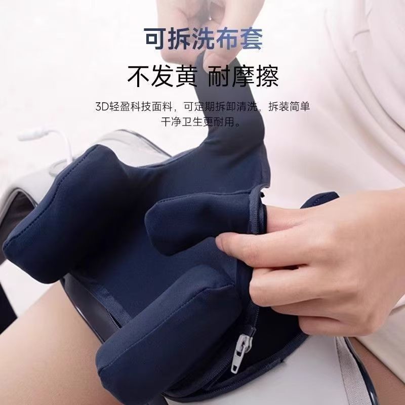 升级10头肩颈按摩仪智能颈椎斜方肌按摩器颈部肩部揉捏热敷披肩|undefined
