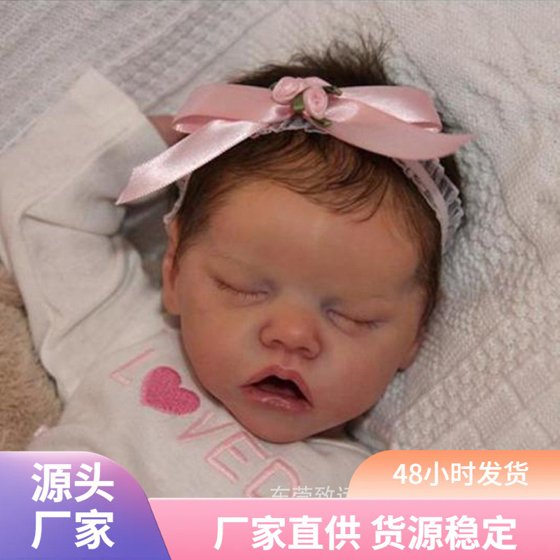 Muñecas hechas a mano 18 adecuadas para madres recién nacidas en venta caliente educación temprana transfronteriza gemelos pulgadas juguetes tela de bebé