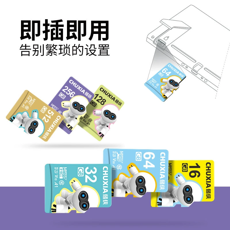 储侠 Tom Ford, memory card, robot, storage, mobile phone, CCTV camera, universal monitor, 64G, 128G