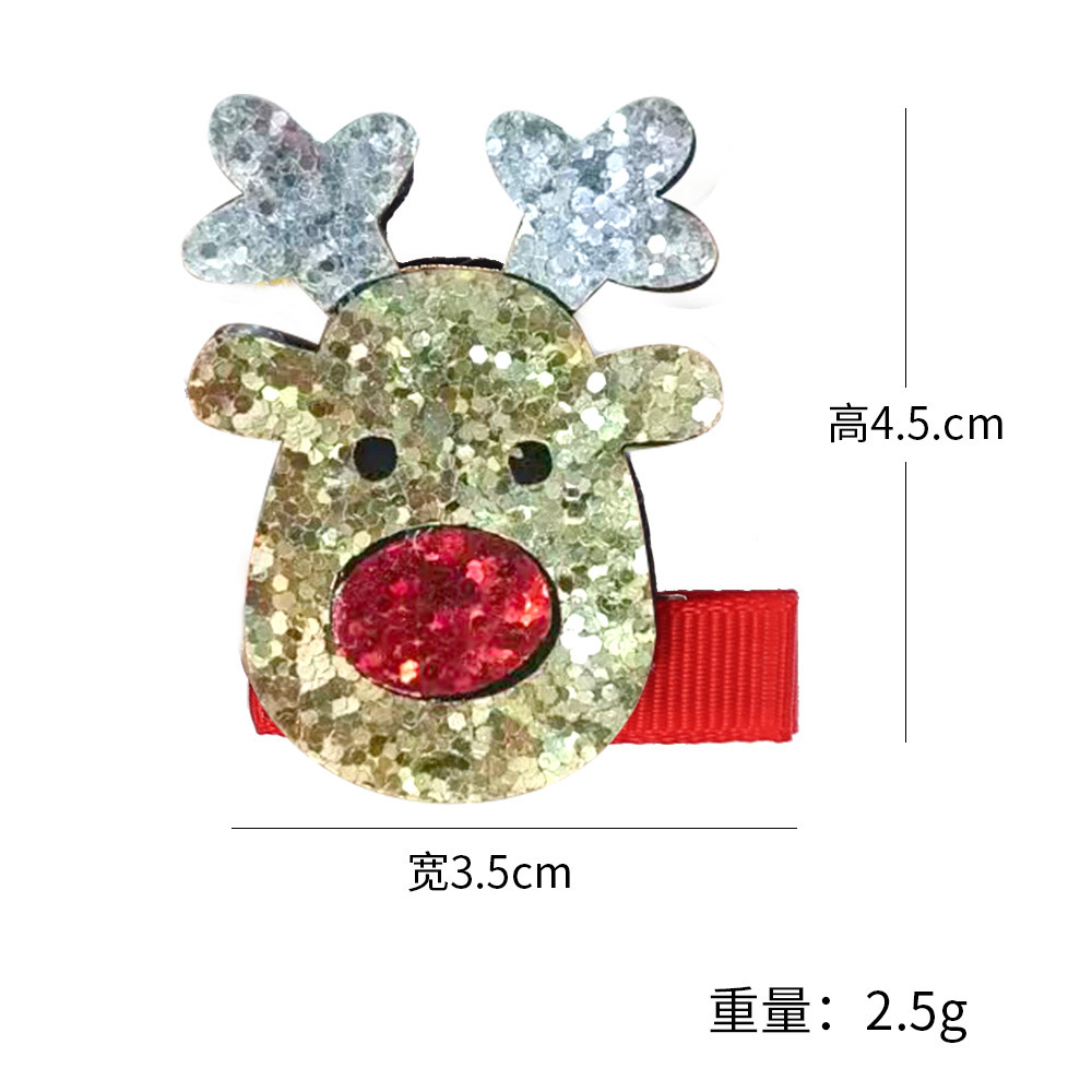 Nuevos accesorios para el cabello de Navidad 2026 para niños con brillantina y lentejuelas, pinzas y diademas con diseños de Papá Noel y renos.