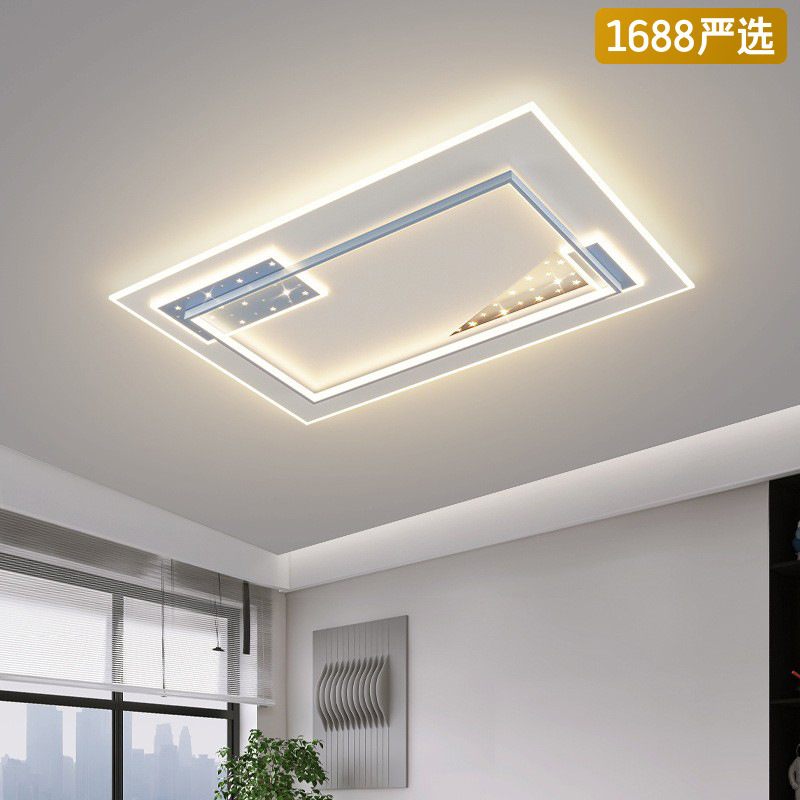 [Selección estricta] nuevo año nuevo moderno simple estrella estrella habitación lámpara de techo iluminación LED roja