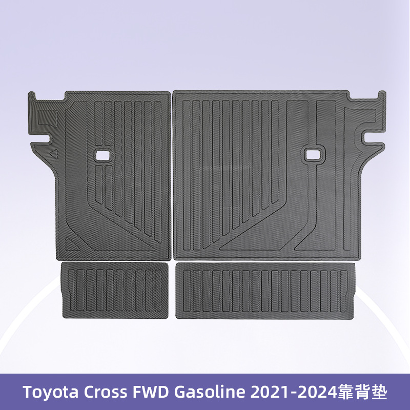 Es adecuado para Toyota Cross FWD combustible de timón derecho 2021 - 2024 3D todo el tiempo TPE almohadilla de pie