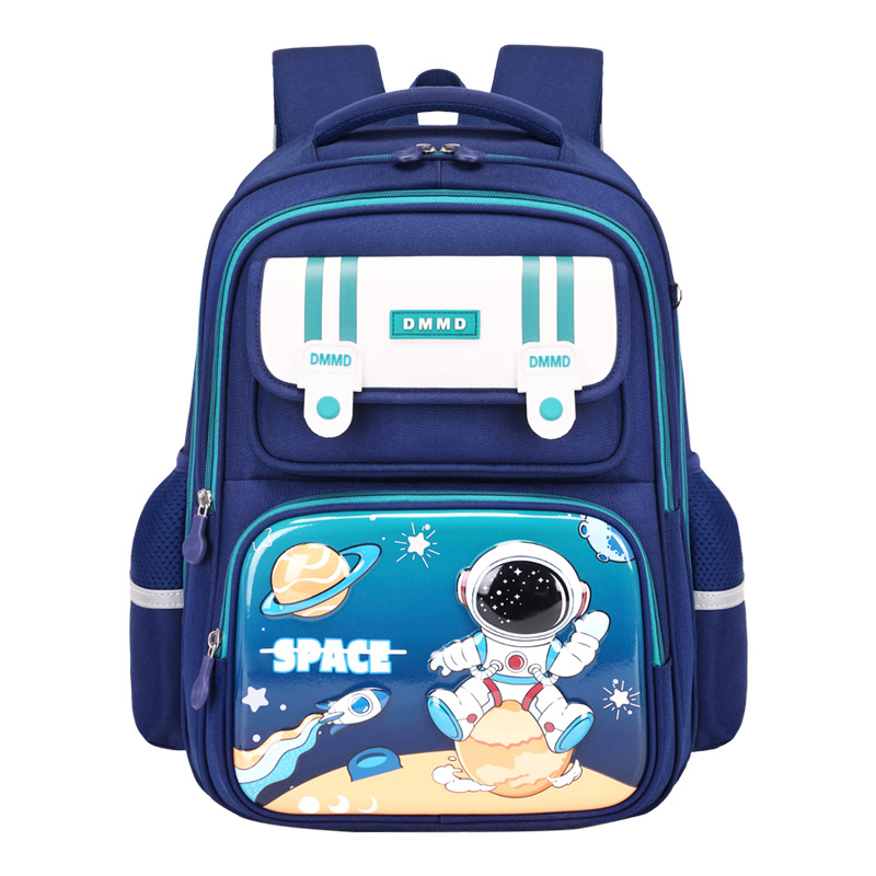 2024 nuevo estudiante de escuela primaria Escuela 3-6 grado de Gran capacidad impermeable Super luz espina columna protección mochila estudiante mujer