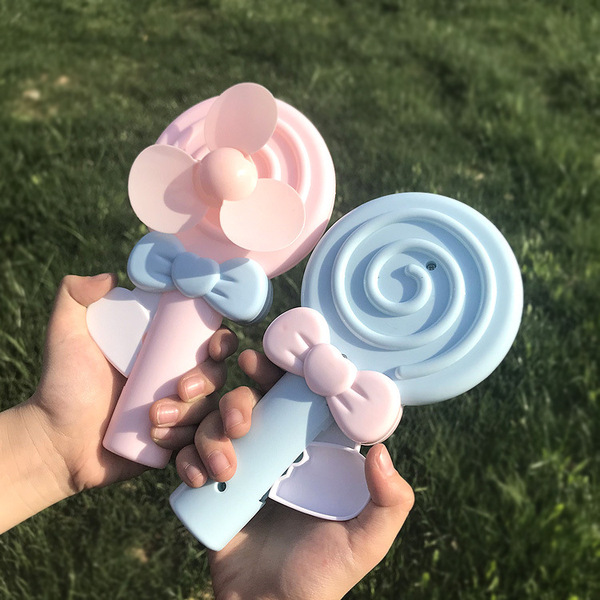 Cartoon handheld small air fan for traveling for students