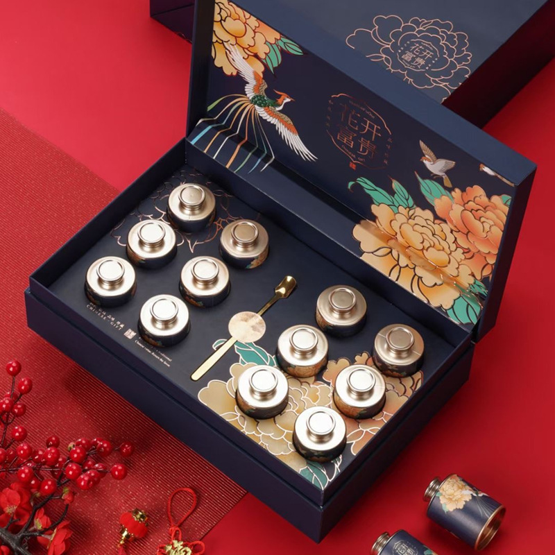 现货滋补品礼盒西洋参包装盒蜂蜜铁皮石斛包装三七粉茶叶礼品盒