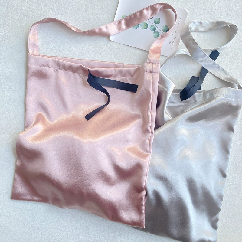 Большая емкость атласная сумка с одним плечом для шнурок простой сплошной цвет сумки для путешествий косметическая одежда для хранения сумка