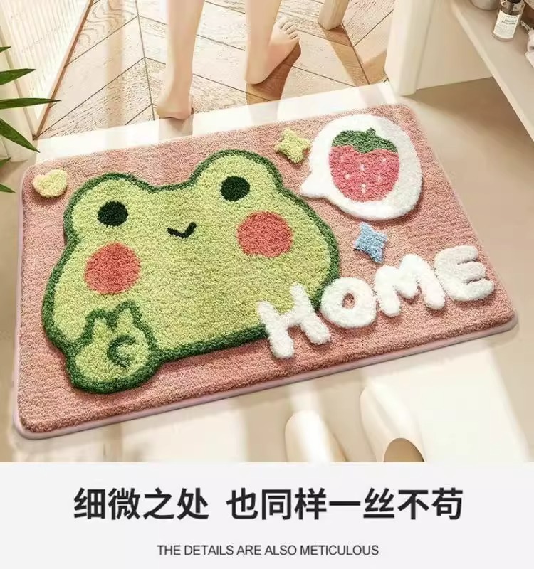 卡通地垫,仿羊绒地垫
