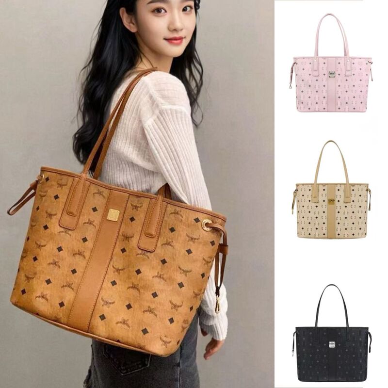New Mc Family-Style Bag, Single-Shoulder Handbag, Tote Bag, Large Capacity, Birthday Gift, Commuter, Retro, Simple, Versatile New Mc Family-Style Bag, Single-Shoulder Handbag, Tote Bag, Large Capacity, Birthday Gift, Commuter, Retro, Simple, Versatile