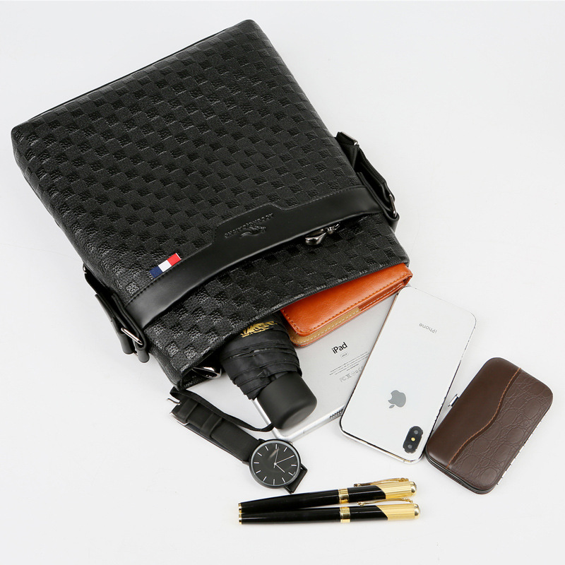 Top-Grade Calfskin Men's Single Shoulder Bag Genuine Leather Men's Bag Crossbody Bag 2023 New Men's Casual Bag Business Bag