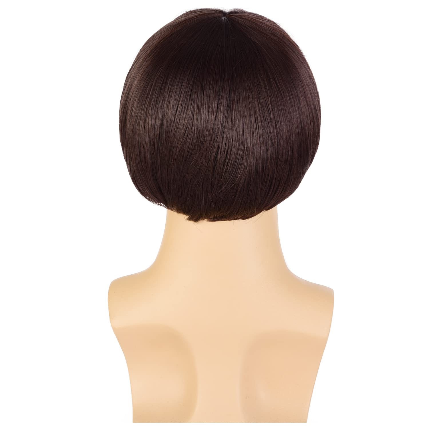 Men's Full Head Wigs Stylish Fluffy Gold Retro Side Parted Bangs Hair Extensions Synthetic_voghion.com