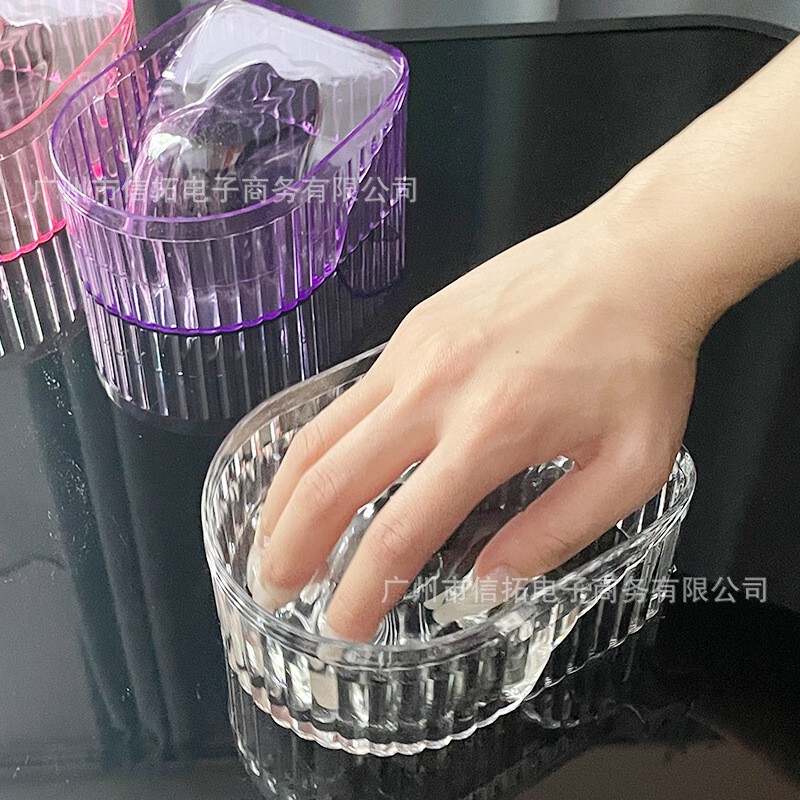 Nail art-style Japanese hand soaking bowl, simple transparent white manicure tool for softening dead skin and cleaning nails Nail art-style Japanese hand soaking bowl, simple transparent white manicure tool for softening dead skin and cleaning nails