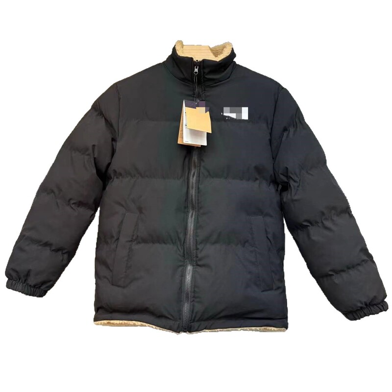TNF double-sided lambswool 1996 cotton jacket for men and women, autumn and winter, fleece-lined, thickened, loose-fitting, warm, reversible jacket TNF double-sided lambswool 1996 cotton jacket for men and women, autumn and winter, fleece-lined, thickened, loose-fitting, warm, reversible jacket