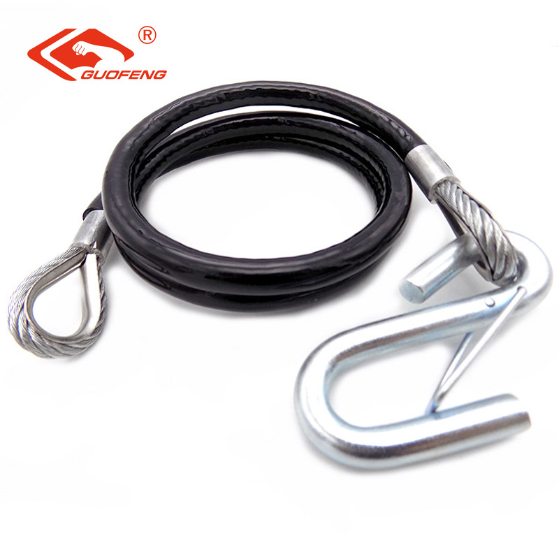 Suministro de RV cuerda de seguridad caucho resorte cuerda de remolque de estilo europeo RV auxiliar cable de tracción