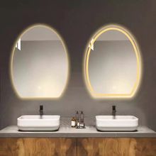 批发北欧浴室智能镜卫生间带灯led触摸屏感应防雾发光镜子浴室镜