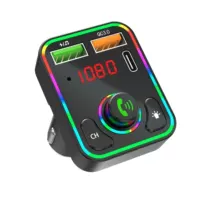 F3 автомобильный MP3-плеер автомобильный Bluetooth f3 автомобильная зарядка pd быстрая зарядка FM-передатчик красочный световой прикуриватель