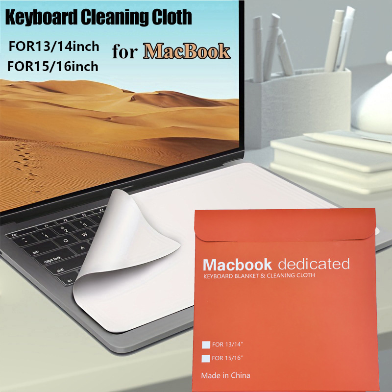 Suitable for Apple Laptop Keyboard Dust-Proof Cloth Cover Cloth Fiber Cleaning Cloth Screen Wiping Cloth Does Not Press the Screen and Leaves Marks