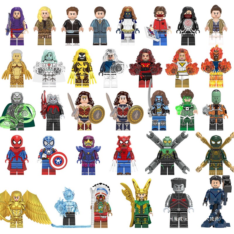 Chinese Building Blocks Avengers Superhero Dc Wonder Woman New Plug-In Minifigure Kidsren's Toy Venom Chinese Building Blocks Avengers Superhero Dc Wonder Woman New Plug-In Minifigure Kidsren's Toy Venom