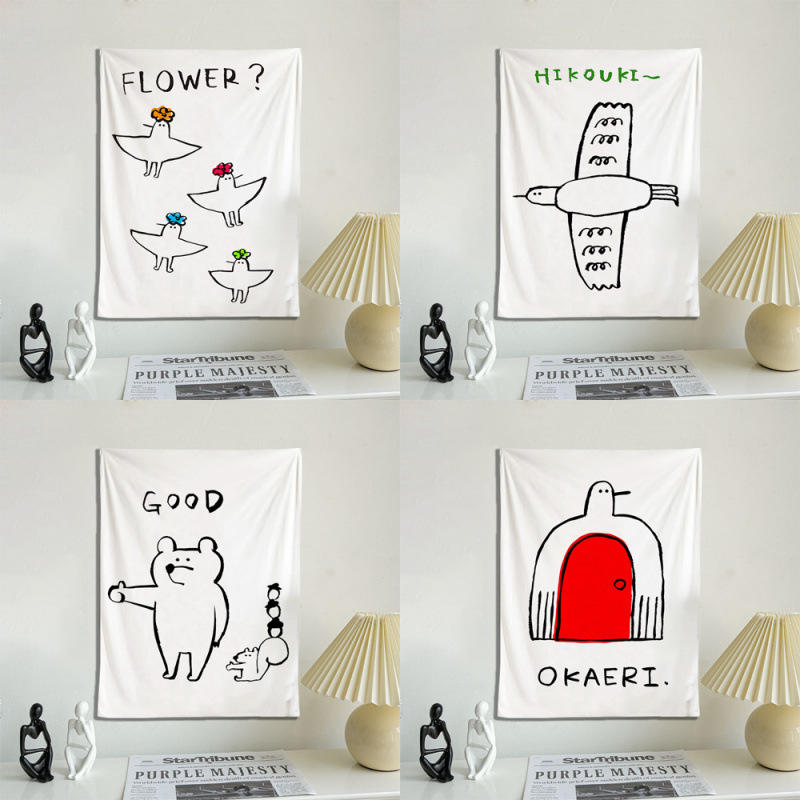 Inswind pintura de líneas artística colgar tela dormitorio sala de estar pared sofá decoración tela de fondo de alquiler transformación