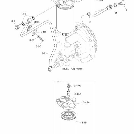 400505-00193燃料过滤器头L136T斗山