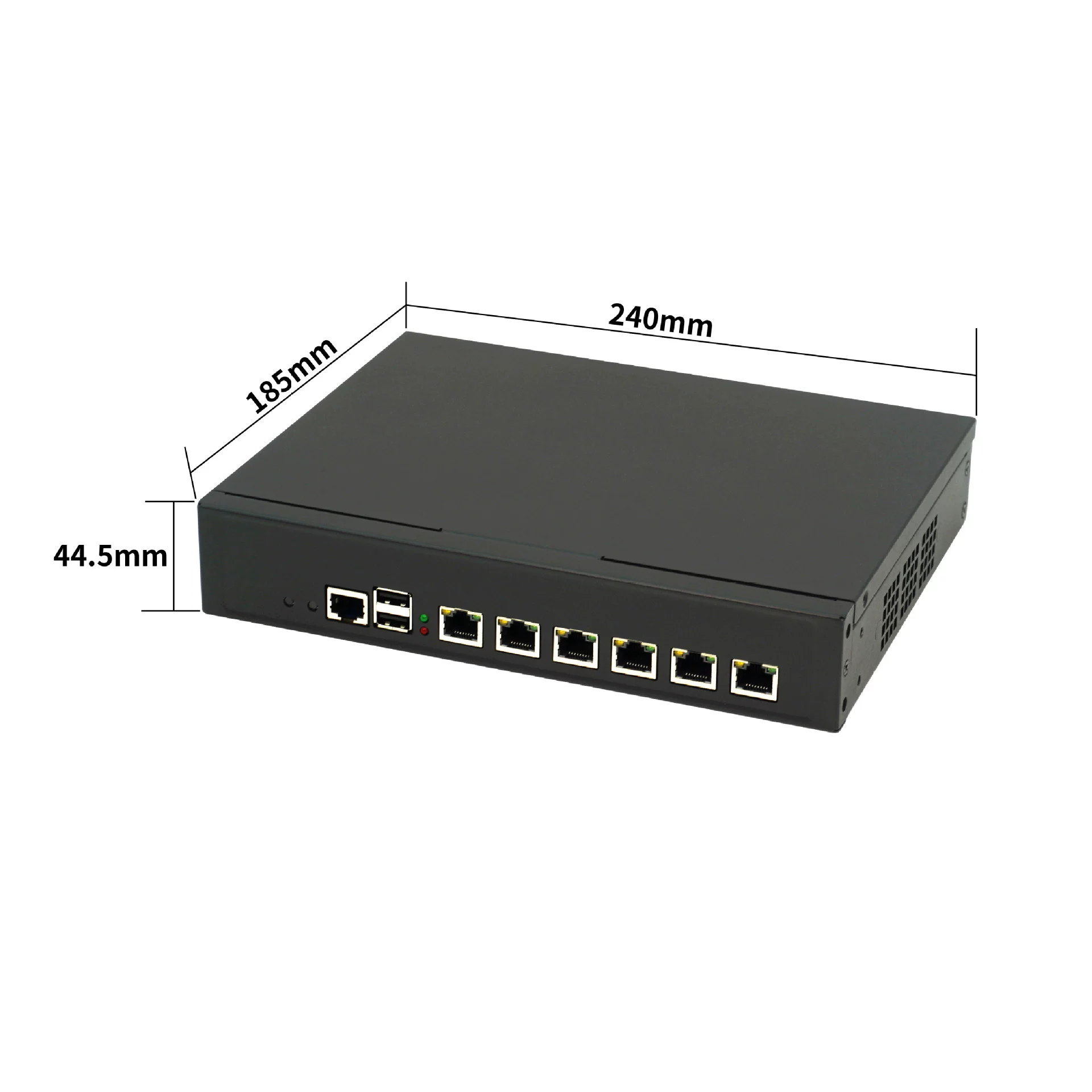 N150 desktop mini 1U soft router 6 network i226v small firewall network security ROSOpenwrt multi-network port