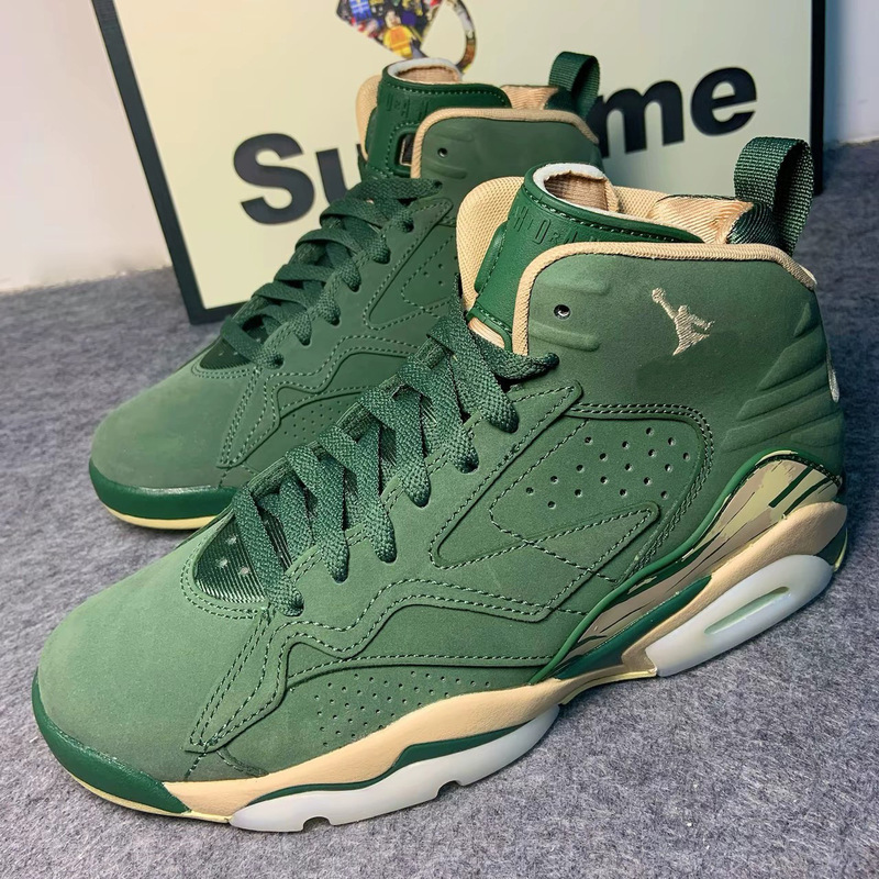 Pure Original Jumpman Mvp High-Top Basketball Shoes, Comfortable, Wear-Resistant, Shock-Absorbing, Men's and Women's Casual Sports Shoes, Aj Flyman Trend