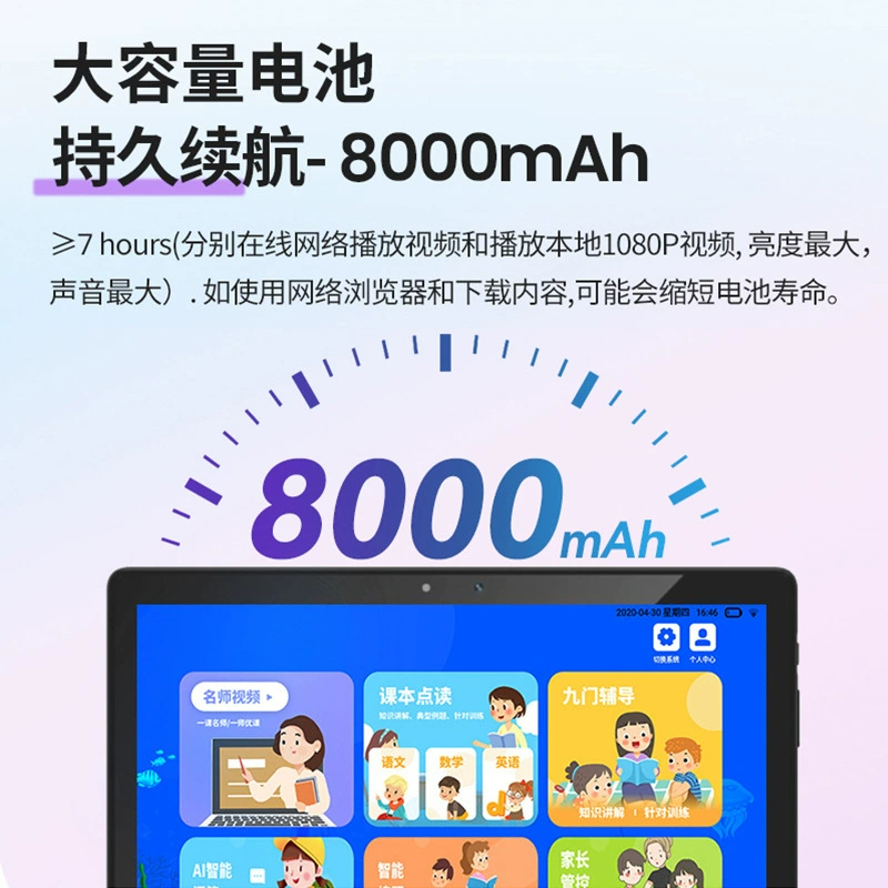 Планшет-ноутбук для младших школьников, 1-дюймовый, Android, 4G, поддержка всех стандартов сетевой связи, прямые продажи с завода
