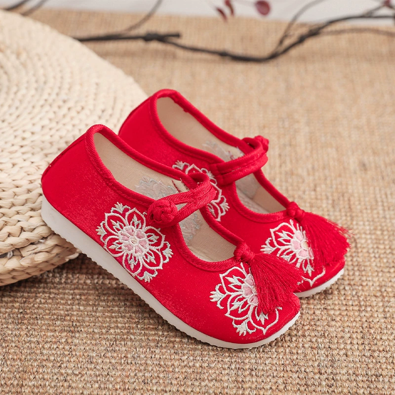 Ethnic footwear, children's Hanfu for princess, ethnic style