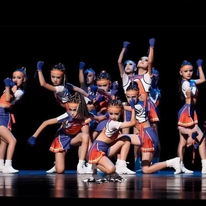 小荷风采童心协力啦啦队舞蹈演出服儿童啦啦操小学生运动会表演服