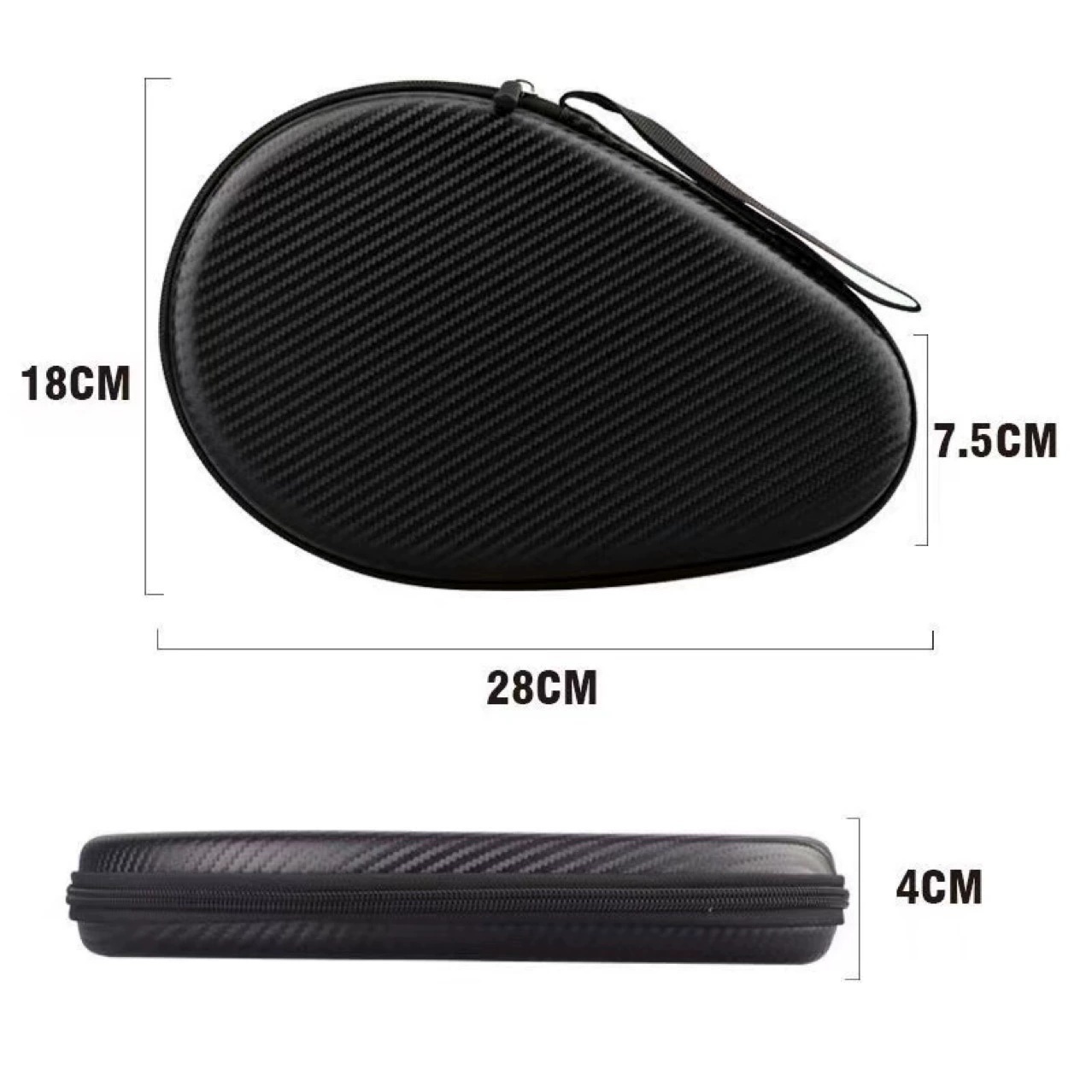 Raquette de tennis de table, système de rangement, étui de protection portatif